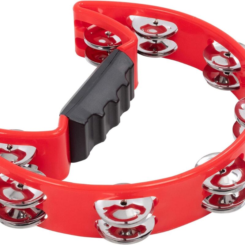 DB Percussion DTB02 Half Moon Tambourine - Red