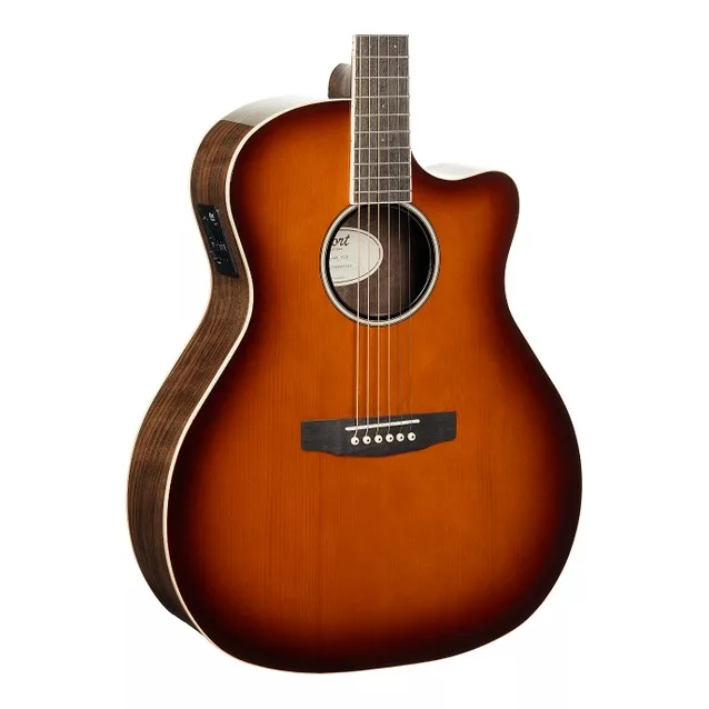 Cort Exotic-GA Walnut Acoustic Guitar Exotic Series – Sunburst