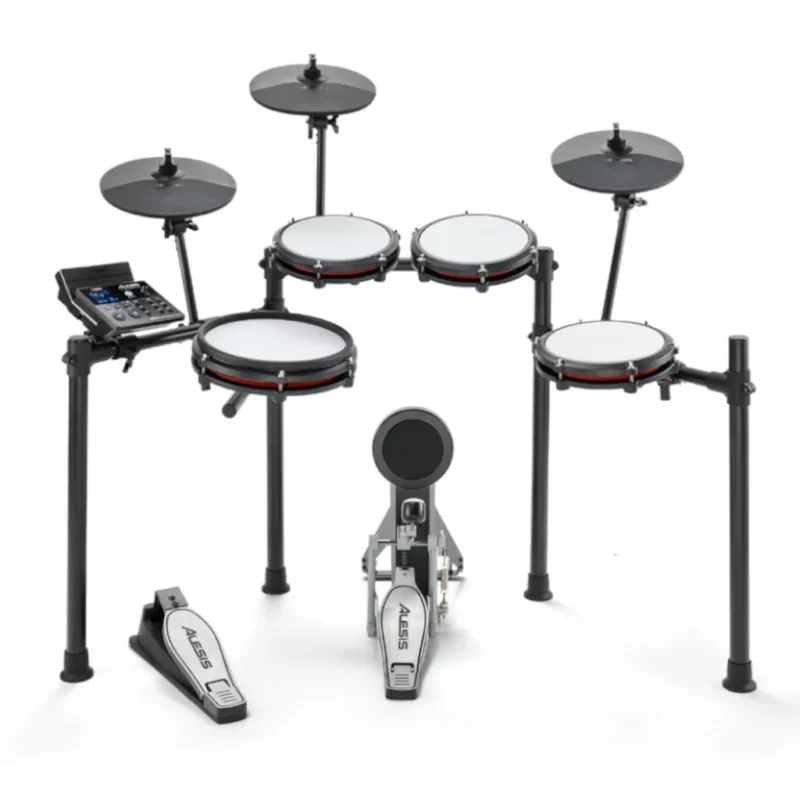 Alesis Nitro Max Electronic Drum Kit – 8-piece with Mesh Heads and Bluetooth