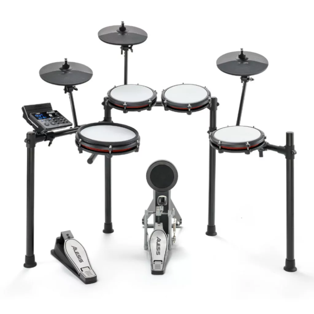 Alesis Nitro Max Electronic Drum Kit – 8-piece with Mesh Heads and Bluetooth