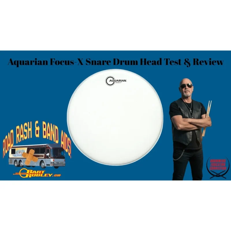 Aquarian 12  Tex Coated Focus X White Hd