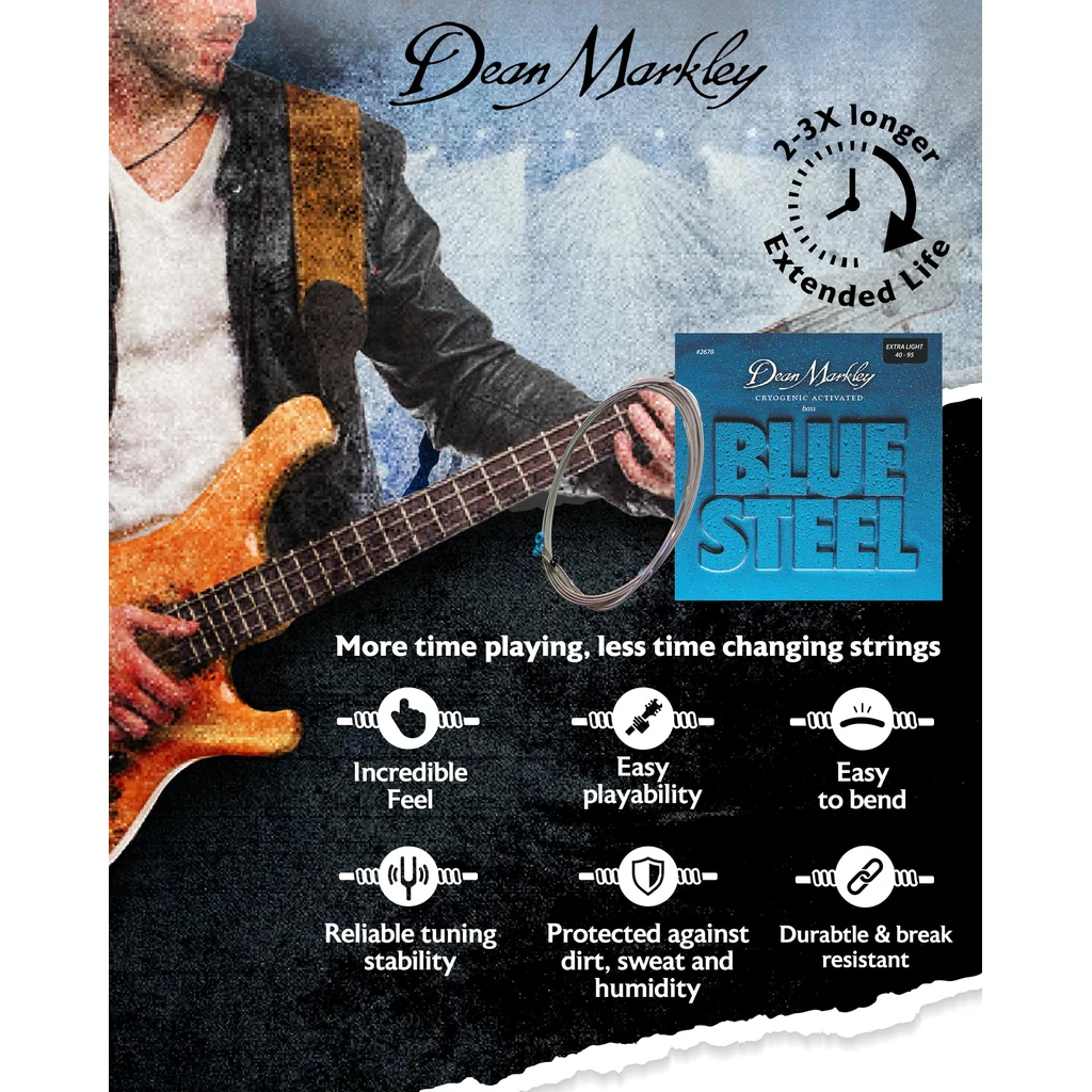 Dean Markley Blue Steel Bass X Light