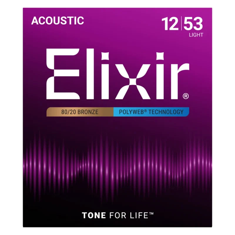 Elixir Acoustic Phos Nw Lt 012-53 Set