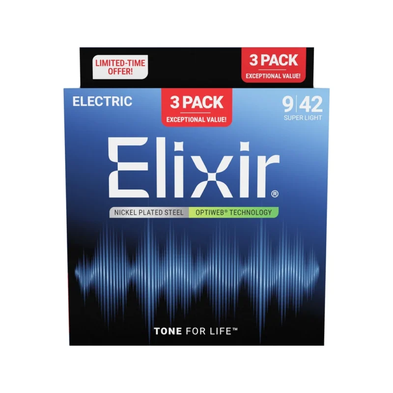 Elixir Electric Nw Suplt 9-42 3 Pack
