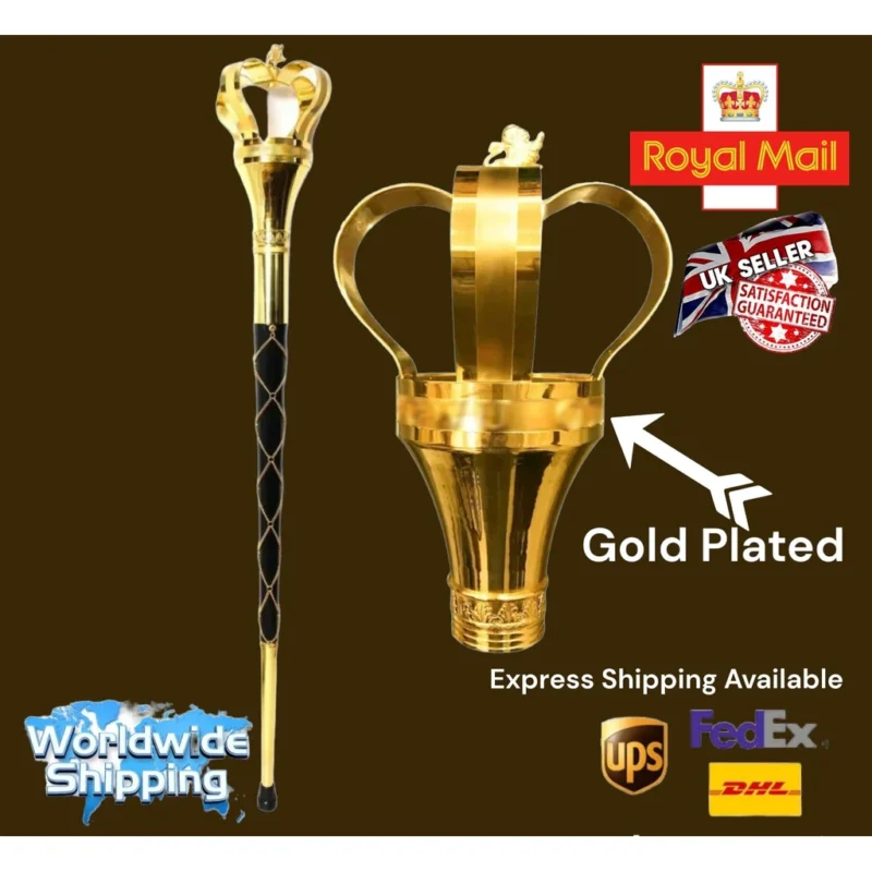 Halifax 60  Gold Plated Mace Black Shaft