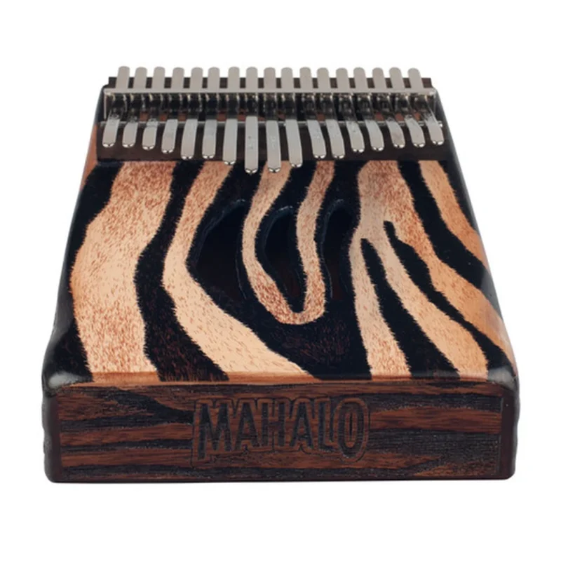 Mahalo 17 Key Kalimba Zebra Design