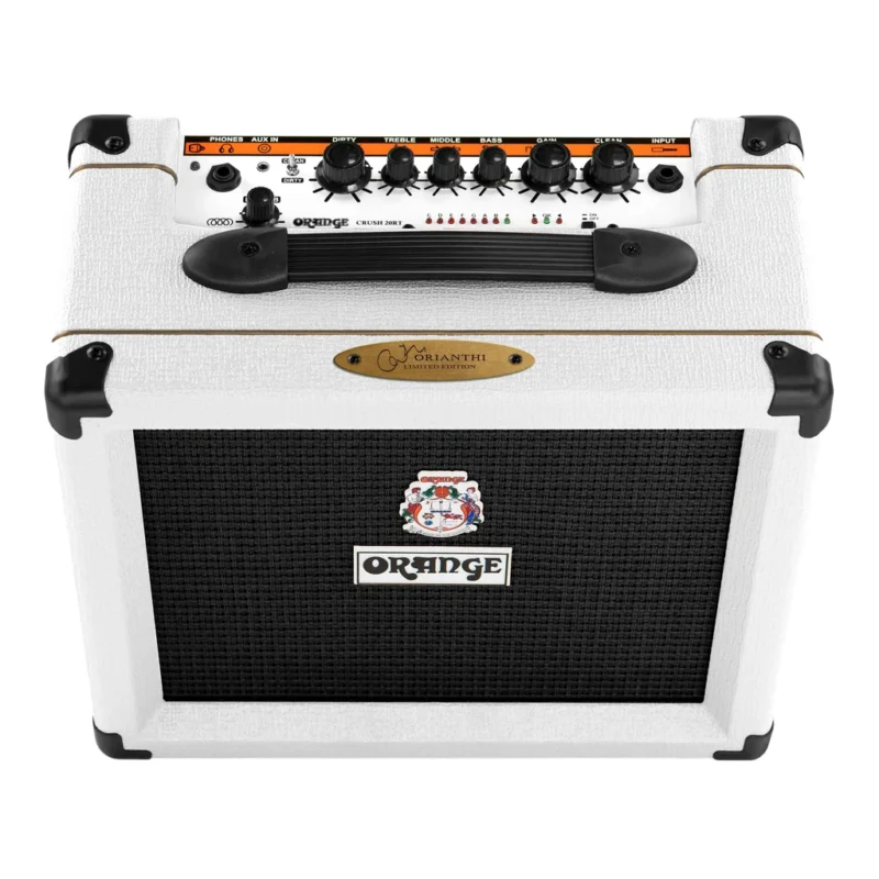 Orange 20Watt Amp White With Black Grill