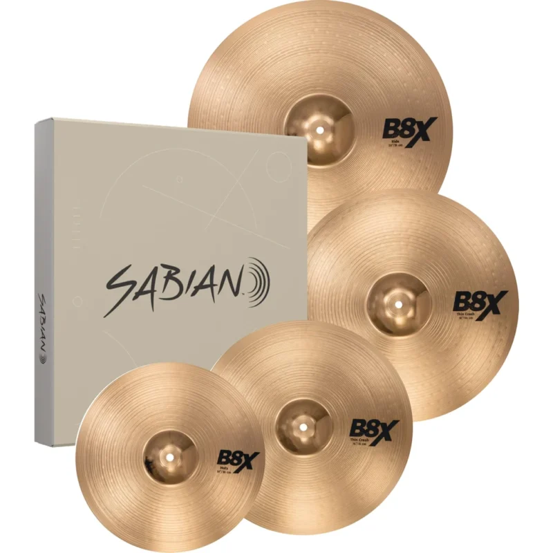 Sabian B8X Perf Set Plus With Free 18  Cras