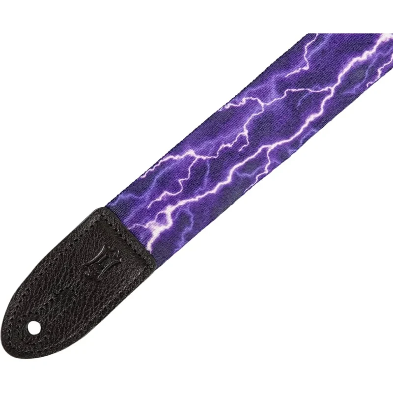 Levy 1.5  Kids Purple Print Guitar Strap