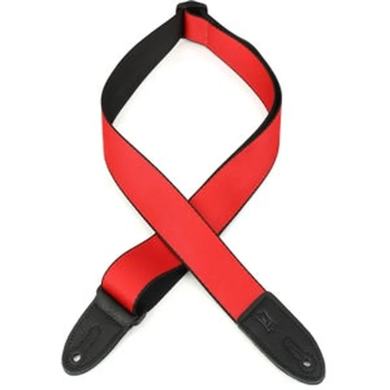 Levy 1.5  Kids Red Print Guitar Strap
