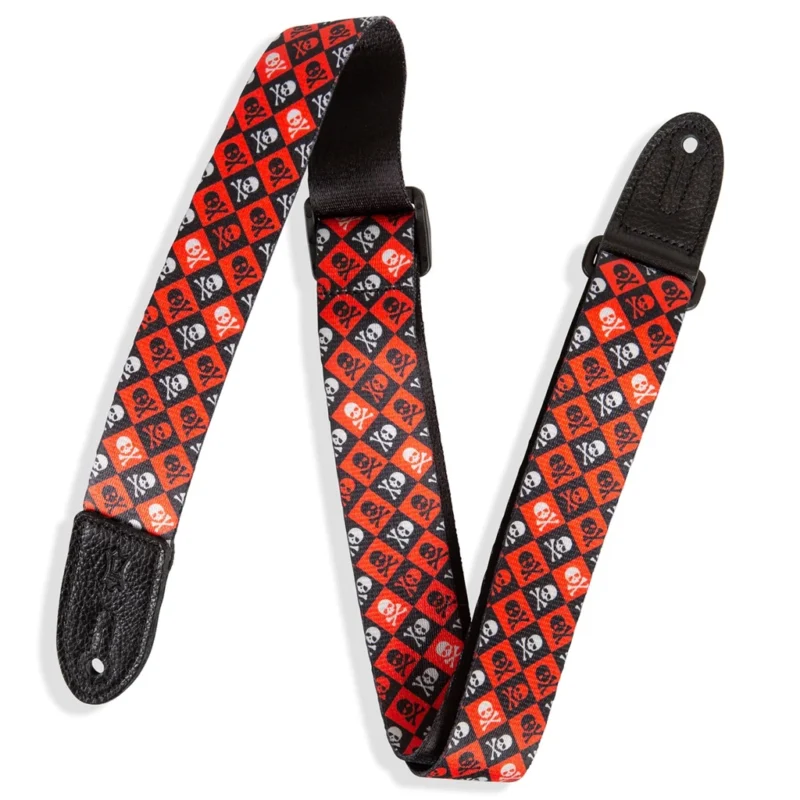 Levy 1.5 Kids Skull Print Guitar Strap