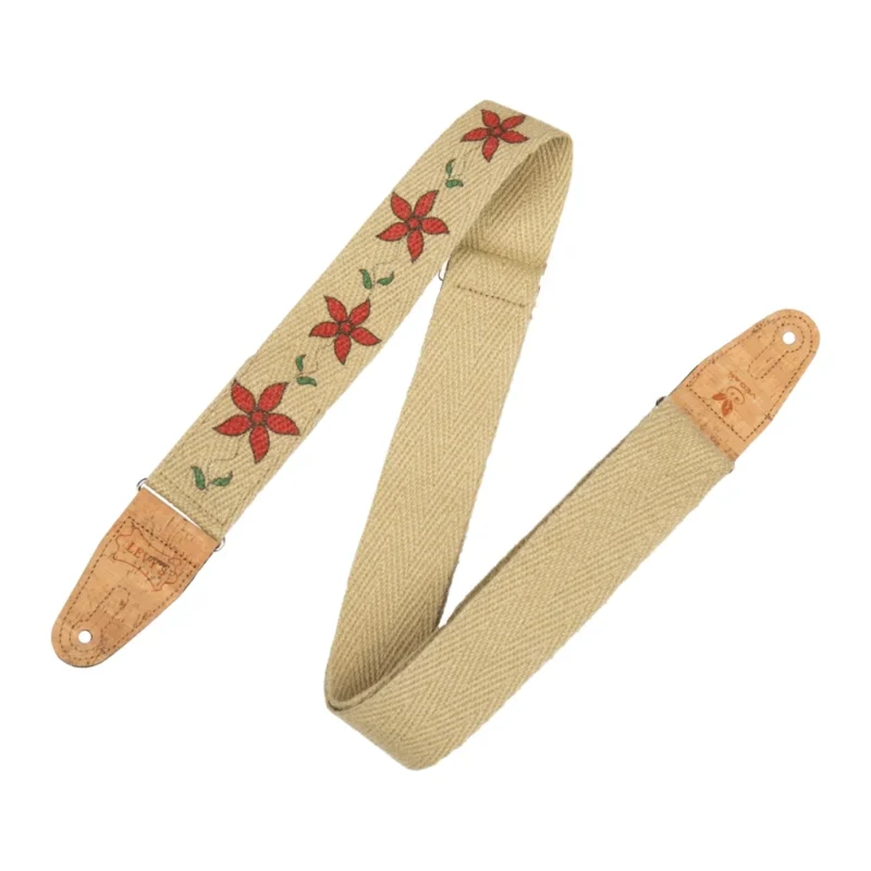 Levy 2  Hemp Web Guitar Strap Printed Ink