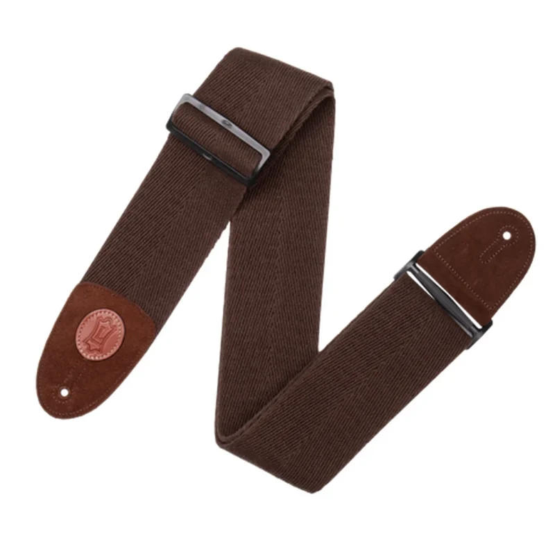 Levy 3  Cotton Bass Guitar Strap Black