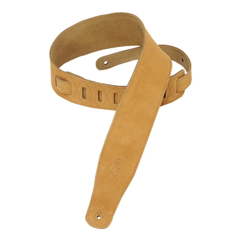 Levy'S 2  Suede Guitar Strap Honey