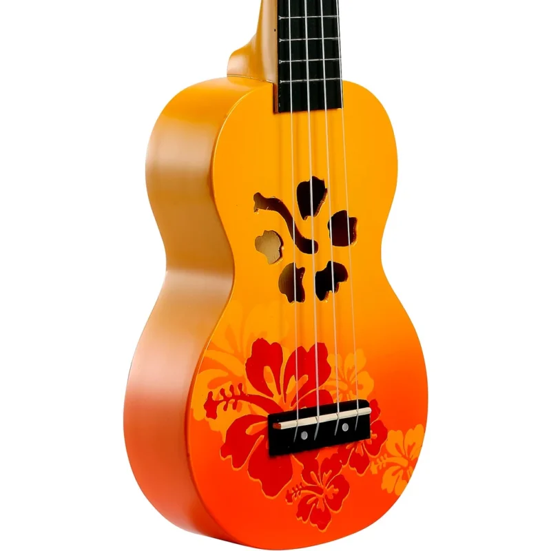Mahalo Soprano Ukulele Hibuscis Orange Burst