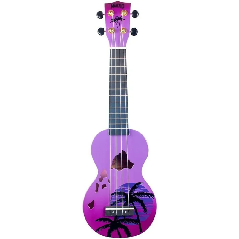 Mahalo Soprano Ukulele Hibuscis Purple