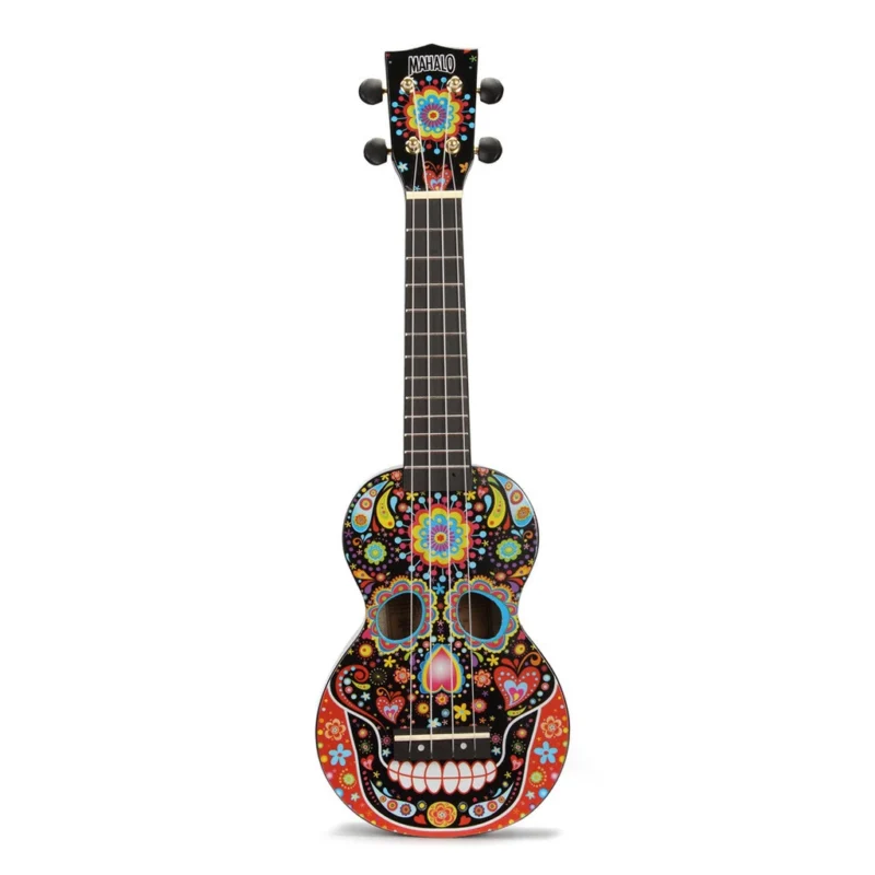 Mahalo Soprano Ukulele Skull Colours