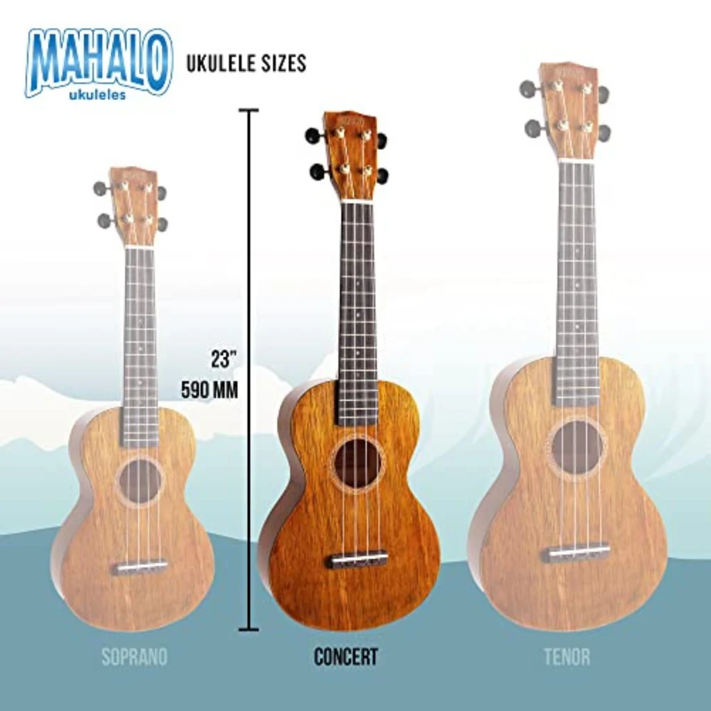 Mahalo Ten Ukulele Vintage Natural + Pickup