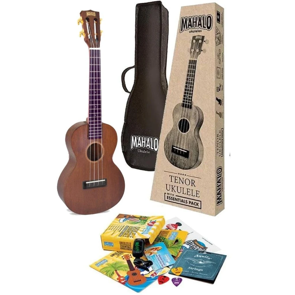Mahalo Tenor Ukulele Brown With Pickup