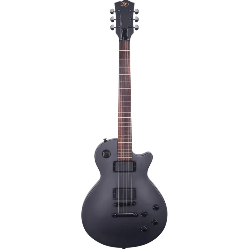 Sx Les Paul Electric Guitar Black + Bag
