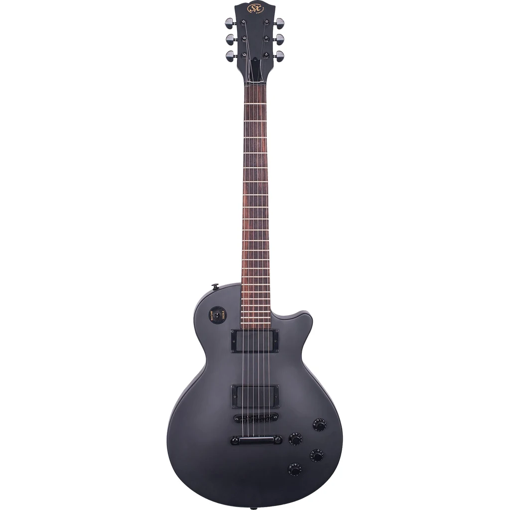 Sx Les Paul Electric Guitar Black + Bag