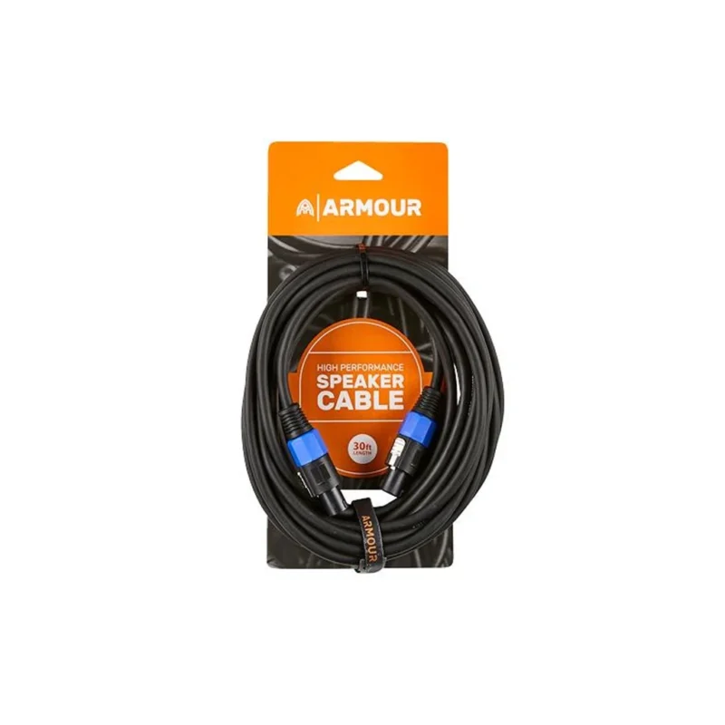 Orange Speaker Cable Jack-Speakon 30Ft.