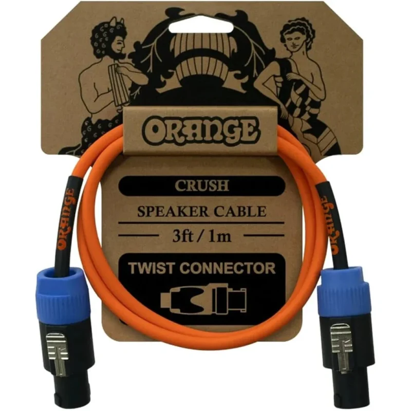 Orange Speaker Cable Speakon 3Ft.