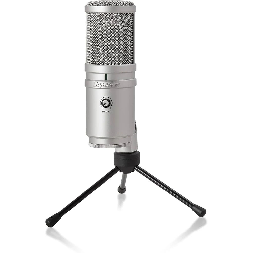Superlux Studio Condenser Microphone Silver Usb