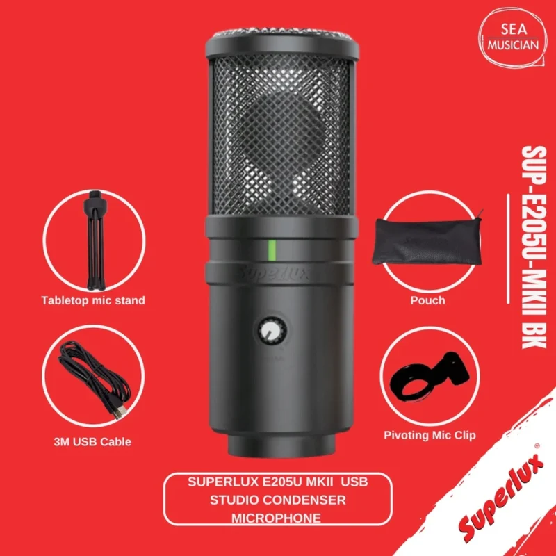 Superlux Studio Condensor Microphone Black