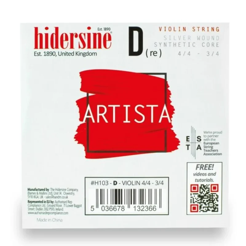 Hidersine Violin D String